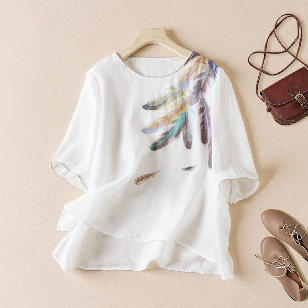 Halina | T-shirt med tryck