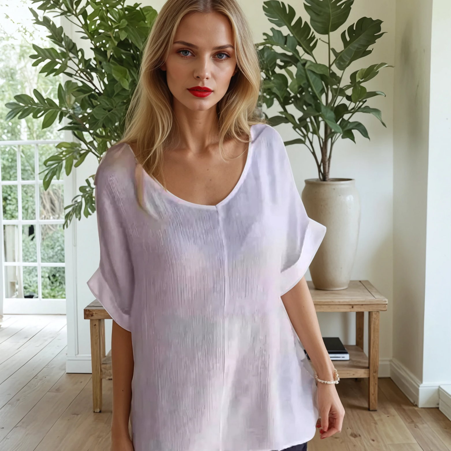 Vilmora | T-shirt med V-ringning