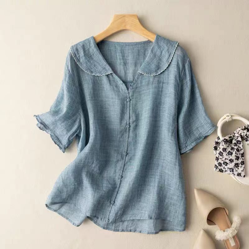 Paula | Luftige linne blus